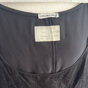 Anna Molinari Elegant Black chiffon short dress